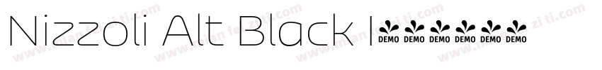 Nizzoli Alt Black I字体转换
